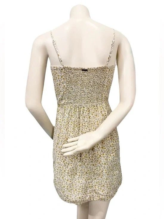 Billabong Endless Summer Knot Front Mini Dress Floral Smocked Back S - Picture 4 of 10